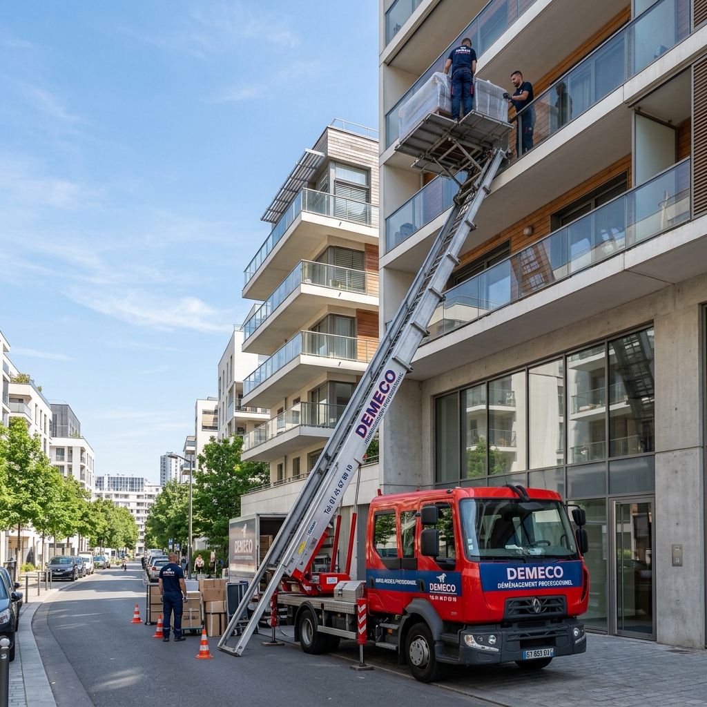 Camion monte-meuble